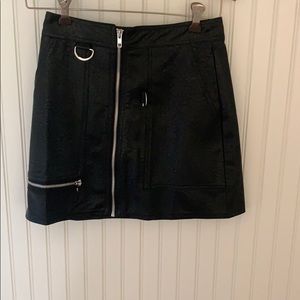 Nasty gal leather skirt